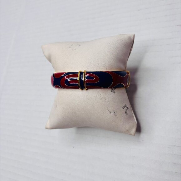 KJL KENNETH JAY LANE Abstract Print Clamper Bracelet - Picture 3 of 8